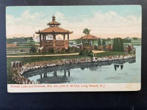 Vintage Postcard 1907 Private Residence of John a. McCall Long Branch New Jersey