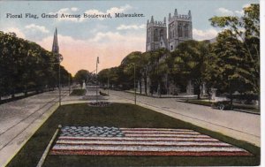 Wisconsin Milwaukee Floral Flag Grand Avenue Boulevard