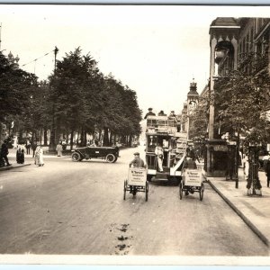 c1910s Alexanderplatz Berlin Germany RPPC Street Downtown Car Real Photo PC A102