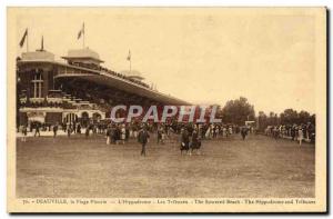 Old Postcard Horse Riding Equestrian Deauville L & # 39hippodrome grandstand