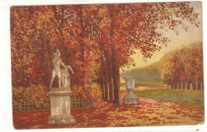 Versailles. Le Tapis Vert a l'Automne Fine painting, vintage Swiss PC