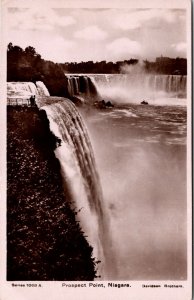 VINTAGE POSTCARD PROSPECT POINT AT NIAGARA FALLS PRINTED IN ENGLAND