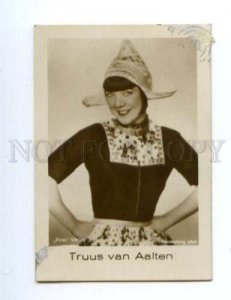 145310 Van AALTEN MOVIE actress Old CIGARETTE card MANOLI GOLD