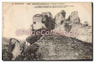 Postcard Old Normandy Arques la Bataille Castle Ruins