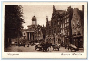 c1940's View of Gedempte Botersloot Rotterdam Netherlands Unposted Postcard