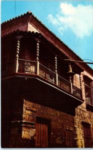 HAVANA, CUBA     COLONIAL  BALCONY   c1950s      Postcard