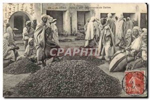 Old Postcard Palms In Southern Algeria dates Merchants