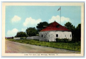 c1940's Lower Fort Garry Near Winnipeg Manitoba Canada Posted Vintage Postcard