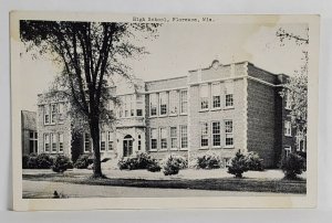 Florence Wisconsin High School Building Postcard T6