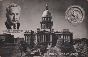 political postcard: Charles F. Carpenter, IL Secretary of State