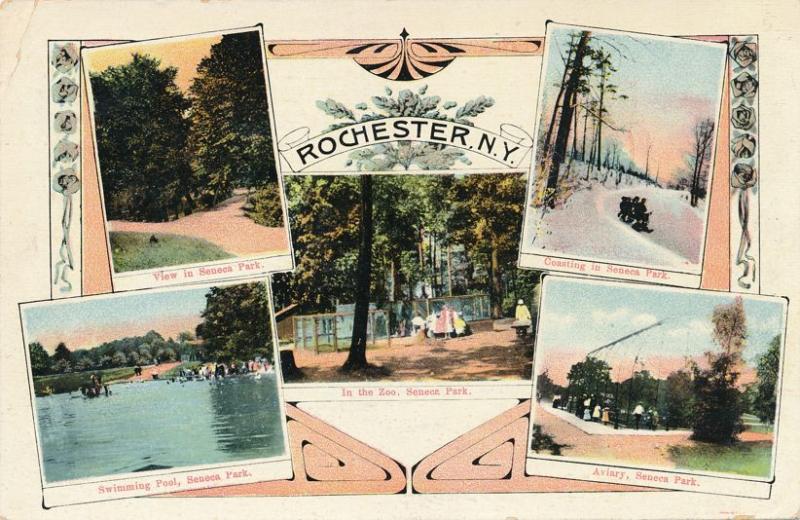 Multiview Greetings from Seneca Park, Rochester, New York - pm 1912 - DB