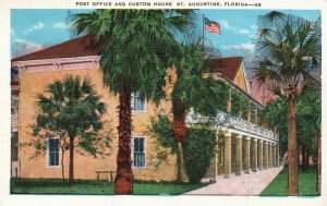 Vintage Postcard 1985 Post Office and Custom House St. Augustine Florida FL