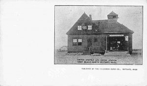 US Life Saving Station Minot Beach North Scituate MA PrivateMailingCard postcard