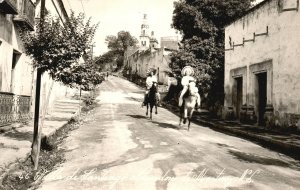 Vintage Postcard Villa De Santiago Horseback Riding Peaceful Destination Mexico