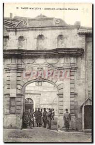 Saint Maixent Old Postcard Entrance to the barracks Canclaux