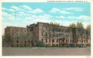 Vintage Postcard1933 Evangelical Hospital Medical Building Bismarck North Dakota