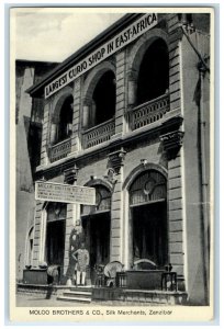 c1920's Molco Brothers & Co. Silk Merchants Zanzibar Tanzania Postcard 