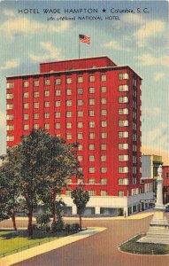 Columbia South Carolina 1948 Postcard Hotel Wade Hampton