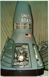 Project Gemini Spacecraft Mockup Early 1960s NASA Space Program Postcard