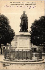 CPA PITHIVIERS Statue de Poisson Svant Mathématicien (607749)