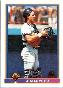 1991 Topps Baseball Card Jim Leyritz New York Yankees sk9122