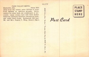Linen Postcard Park Valley Motel in Huntsville, Alabama