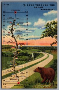 Turnpike In Pennsylvania A Tour Through The Dream Highway Pittsburgh Postcard