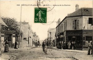 CPA NEUILLY-PLAISANCE Avenue de la Station. (509610)