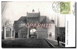 Old Postcard Bruges Gate Marechale