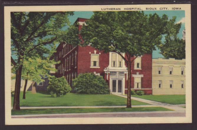 Lutheran Hospital,Sioux City,IA Postcard 