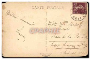 Old Postcard Environs d & # 39Alencon The castle of & # 39Isle near Saint Ger...