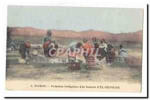 Morocco Old Postcard indigenous women was the source & # 39El Hendjir