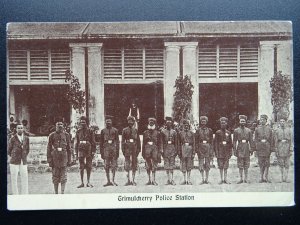 India TRIMULGHERRY POLICE STATION & POLICE OFFICERS - Old Postcard by P. Co.