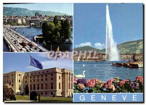 Modern Postcard Geneva