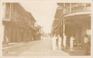 Panama Street Scene Panama City Real Photo