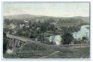 1909 North End and Connecticut Valley Looking South Woodsville NH Postcard