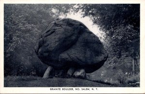 New York North Salem Granite Boulder