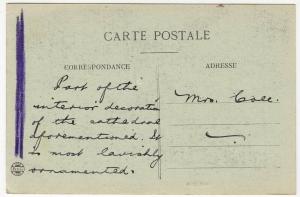 France; Amiens Cathedral Interior Decorations PPC By B&G, Censored