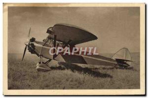 Old Postcard Jet Aviation Airplane engine Potez 43 Potez 100 HP