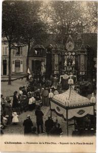 CPA CHATEAUDUN-Procession de la Féte-Dieu-Reposoir de la Place St-André (177645)