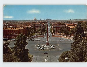 Postcard Piazza del Popolo, Rome, Italy