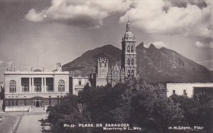 Mexico Monterrey Plaza de Zaragoza Real Photo