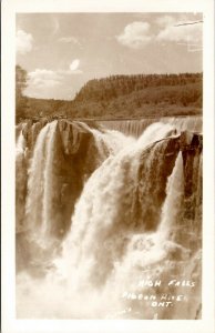 Ontario Canada High Falls Pigeon River Harold' Studio Real Photo Postcard W12
