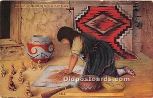 Indian Girl Moulding Navajo Rain Gods Indian Unused 