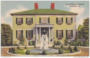 The Governor's Mansion, Built 1813, Richmond, Virginia 1930-40s