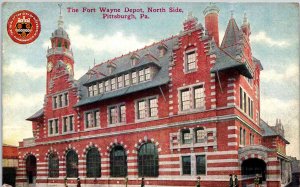 Pittsburgh, Pennsylvania - The Fort Wayne RR Station Depot - in 1911