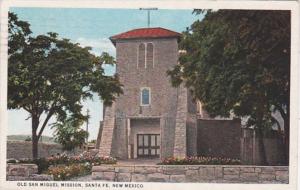 New Mexico Santa Fe Old San Miguel Mission 1925 Curteich