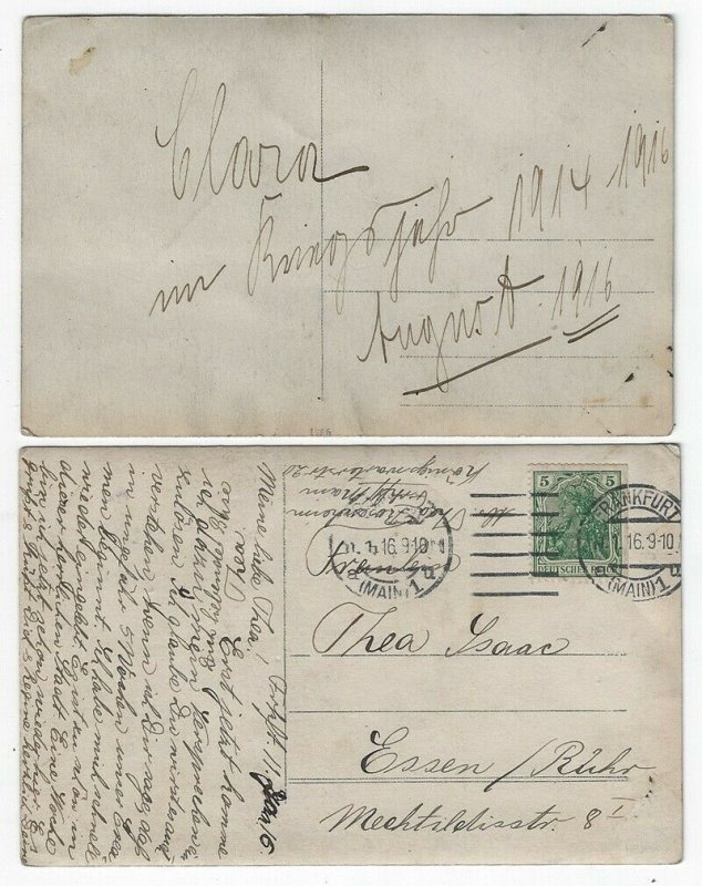 (2) RPPCs, Victorian Era Nurses, 1916