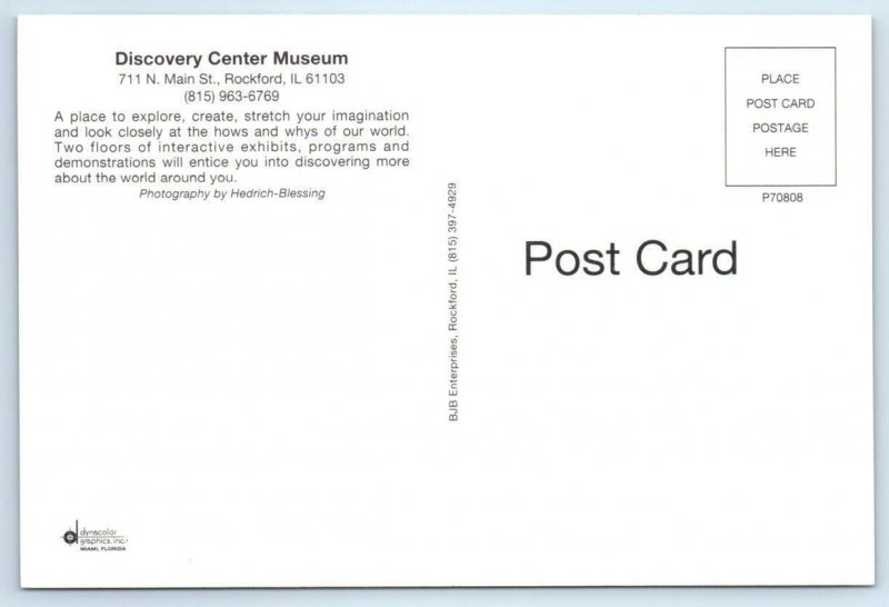 2 Postcards ROCKFORD, IL ~ Rock River DISCOVERY PARK Museum  4x6