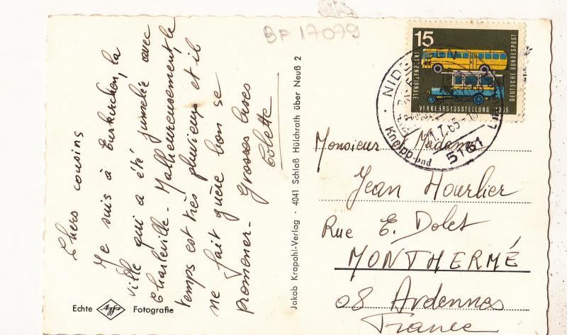 BF17079 euskirchen tor zur eiffel  germany front/back image